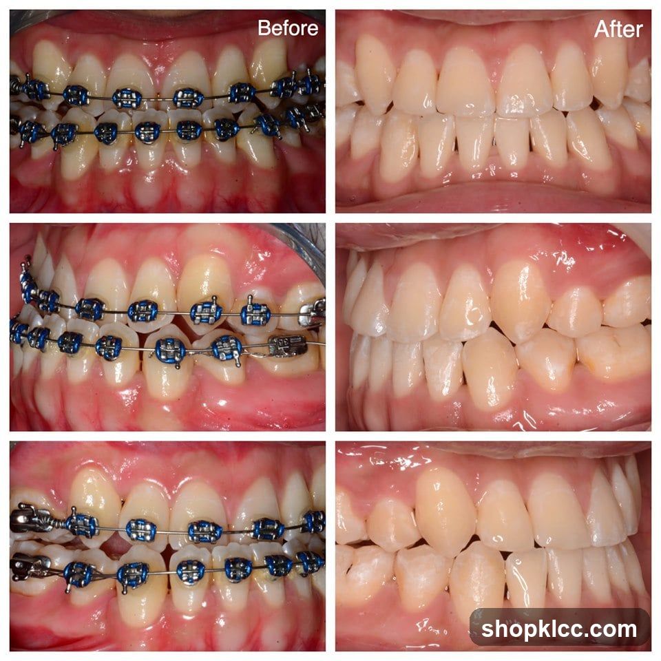 Dental Orthodontics Before and After Treatment