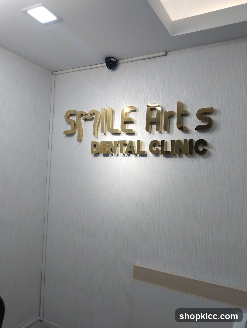 Smile Arts Dental Clinic Interior Signage