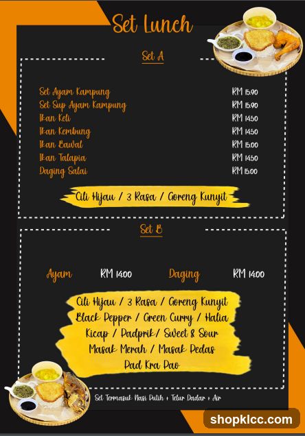 Set Lunch Menu