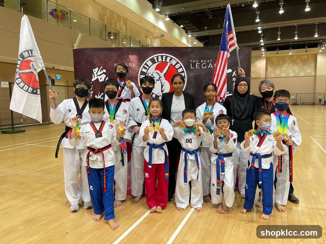 Taekwondo competition winners