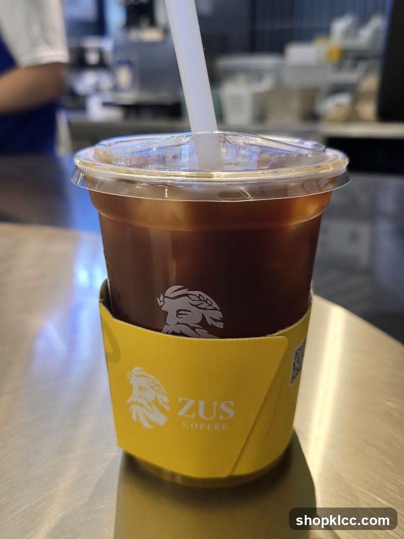 Iced Coffee with ZUS Coffee Sleeve