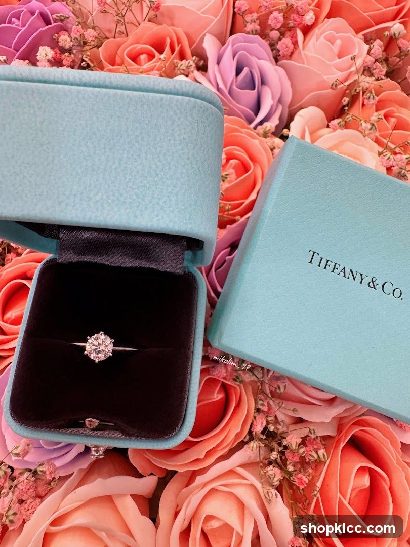 Diamond Ring in Tiffany & Co. Box