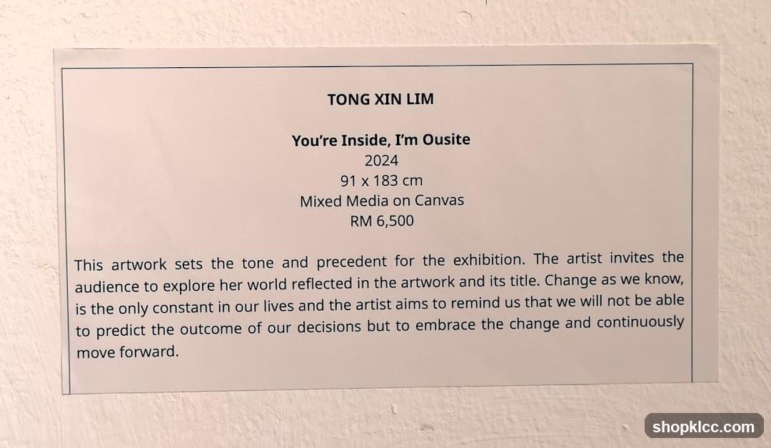 Artwork Label - Tong Xin Lim