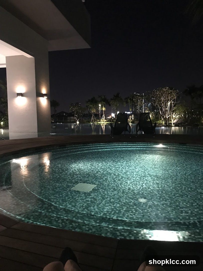Night Pool View