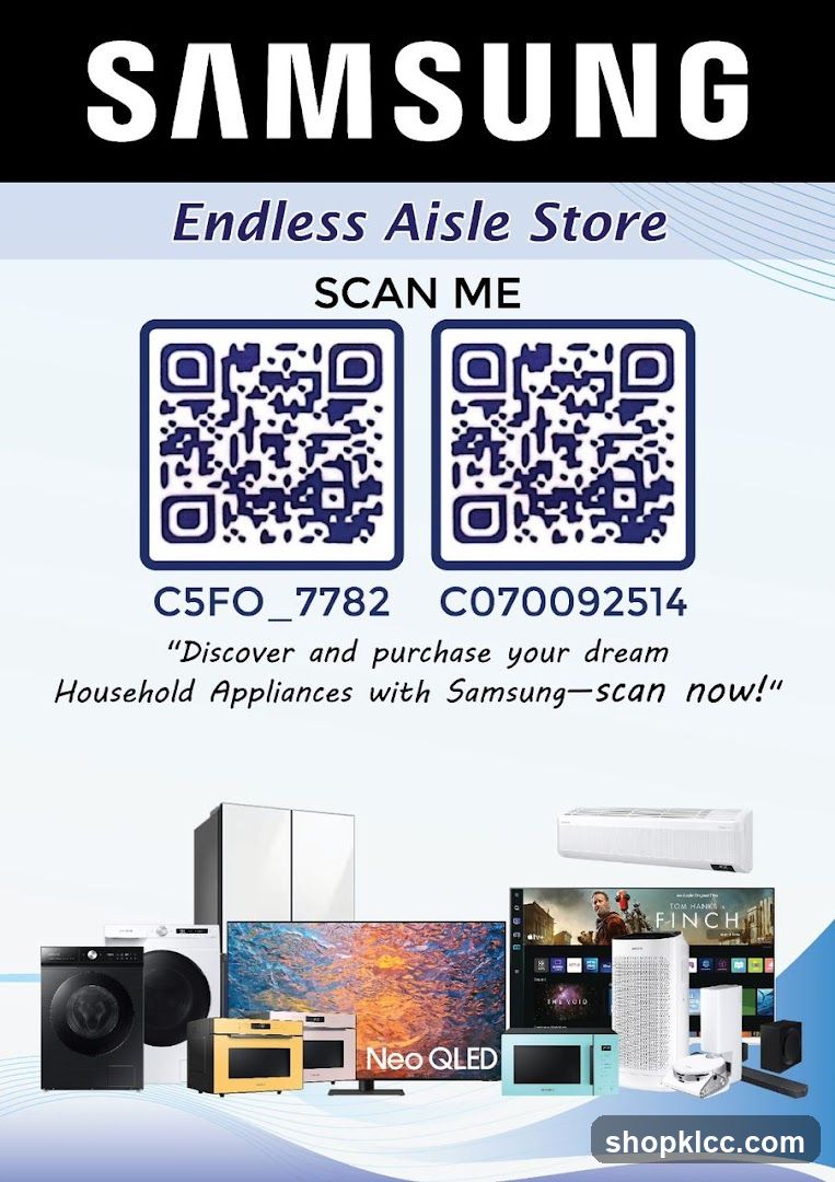 Samsung Endless Aisle Store Advertisement