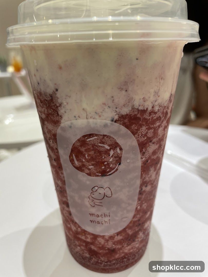 Berry Smoothie with Cream Topping