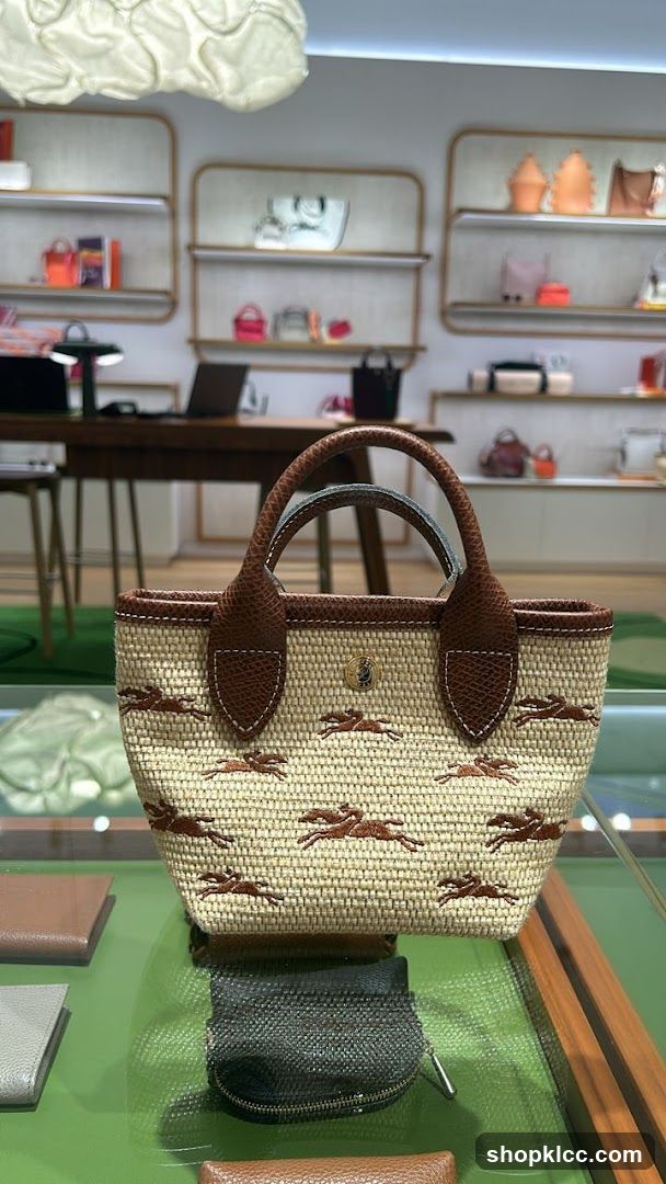 Woven Handbag with Horse Motif