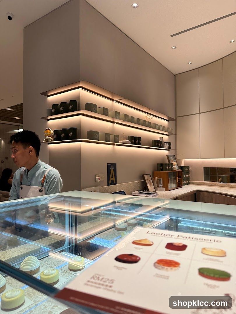 Pastry Display and Menu