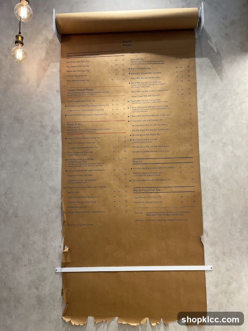 Machi Menu