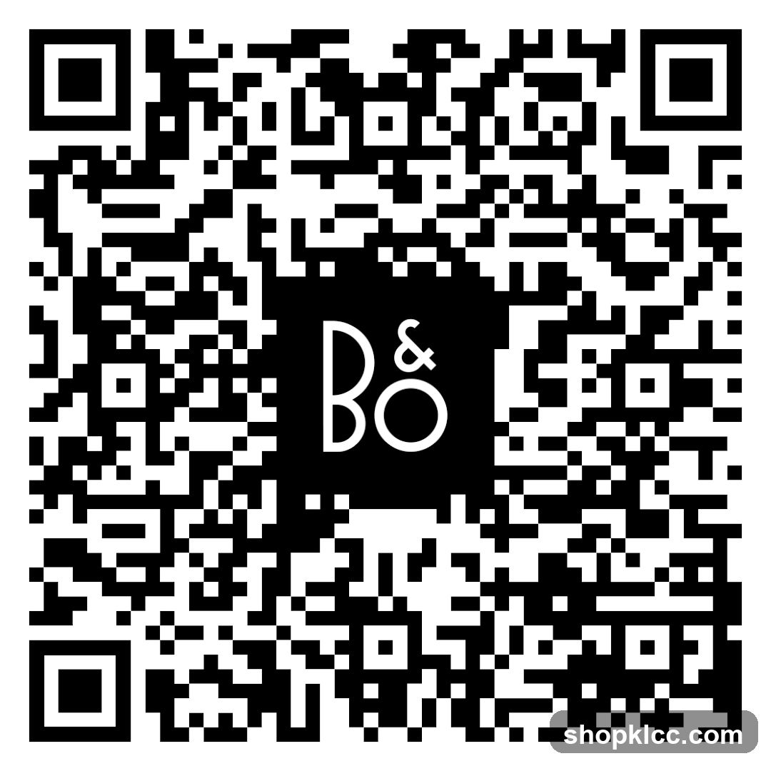 QR Code with B&O Logo
