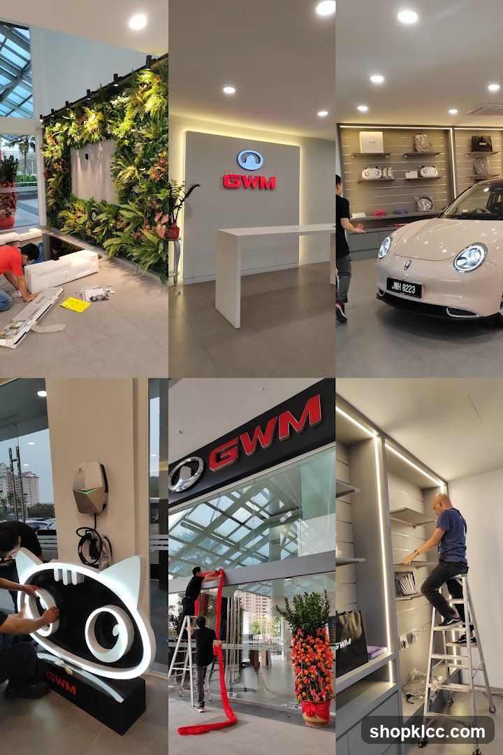 Car Dealership Interior and Exterior