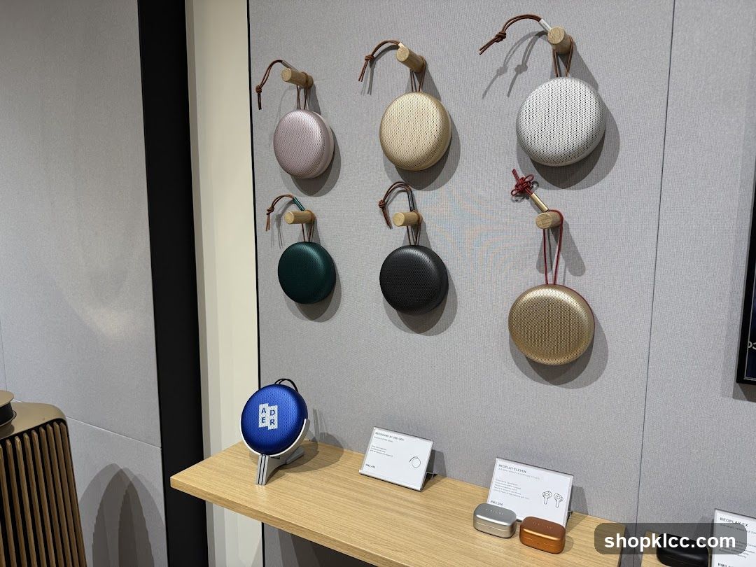 Portable Speakers and Earbuds Display