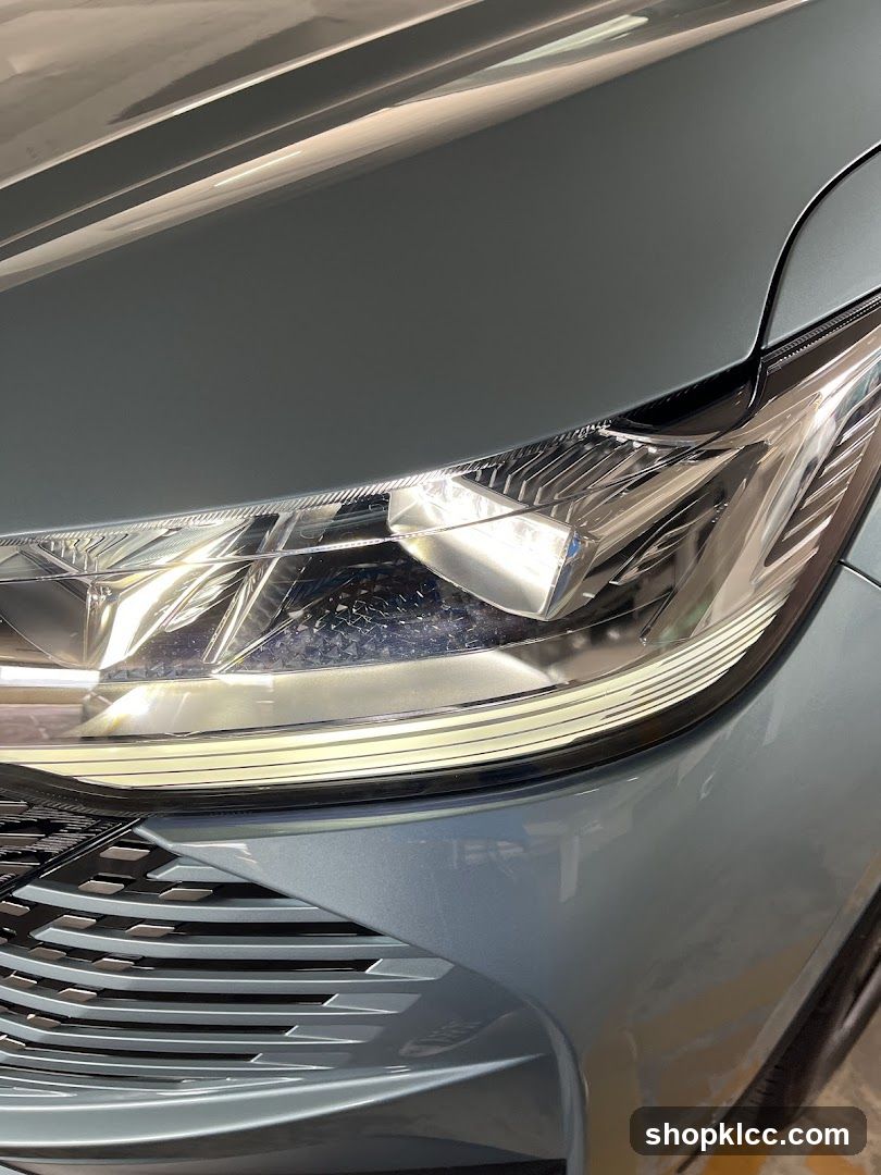 Car Headlight and Grille