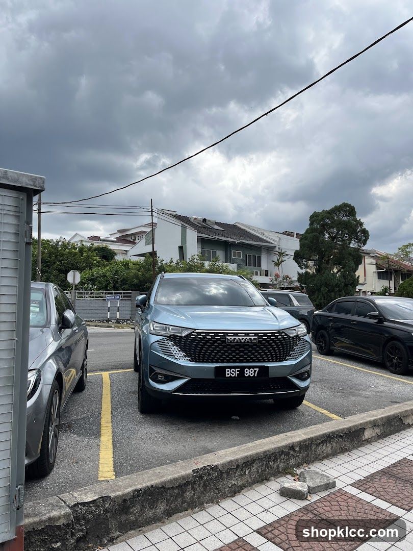 Cars parked in a lot
