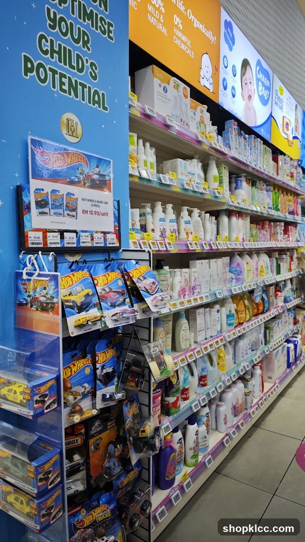 Store Aisle with Toys and Baby Products