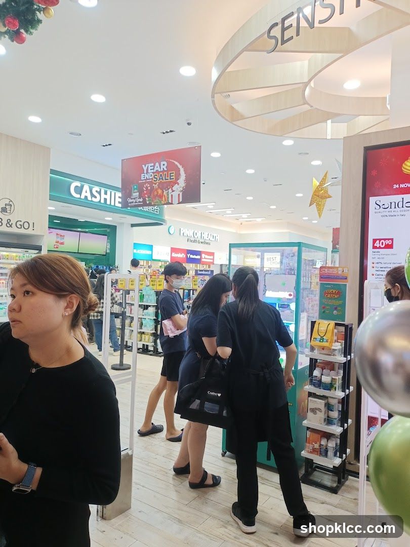 Pharmacy Interior with Sale Signage