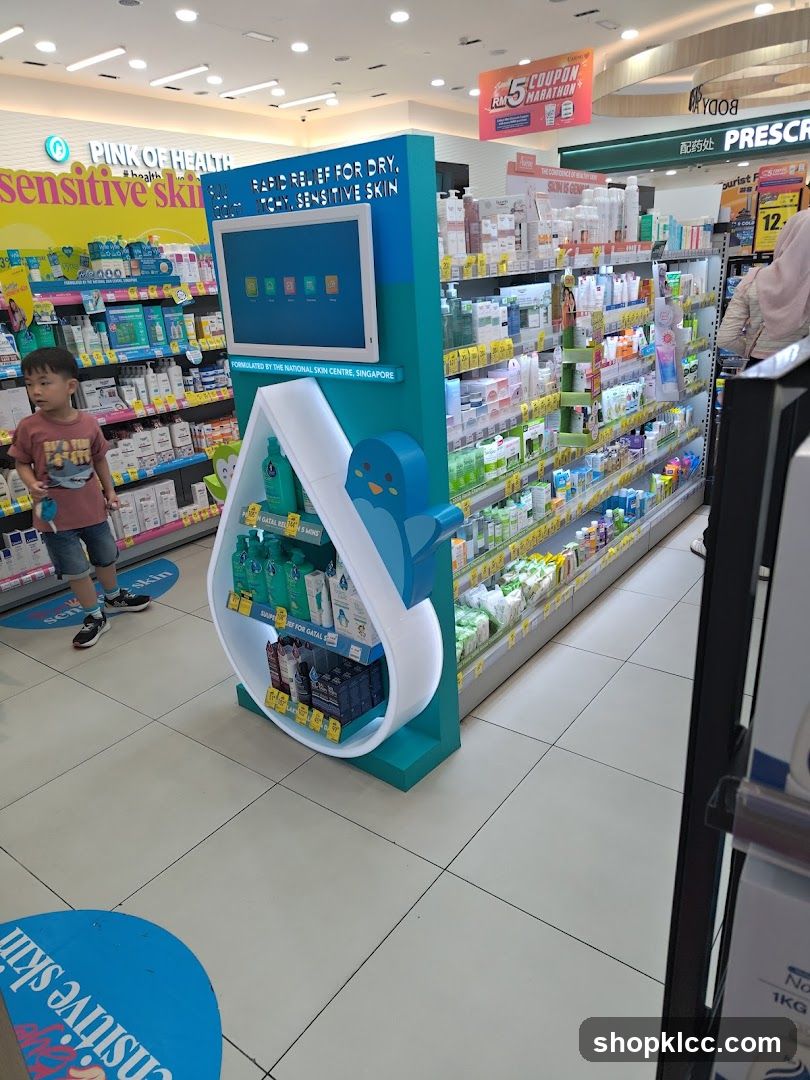 Pharmacy Interior with Product Displays