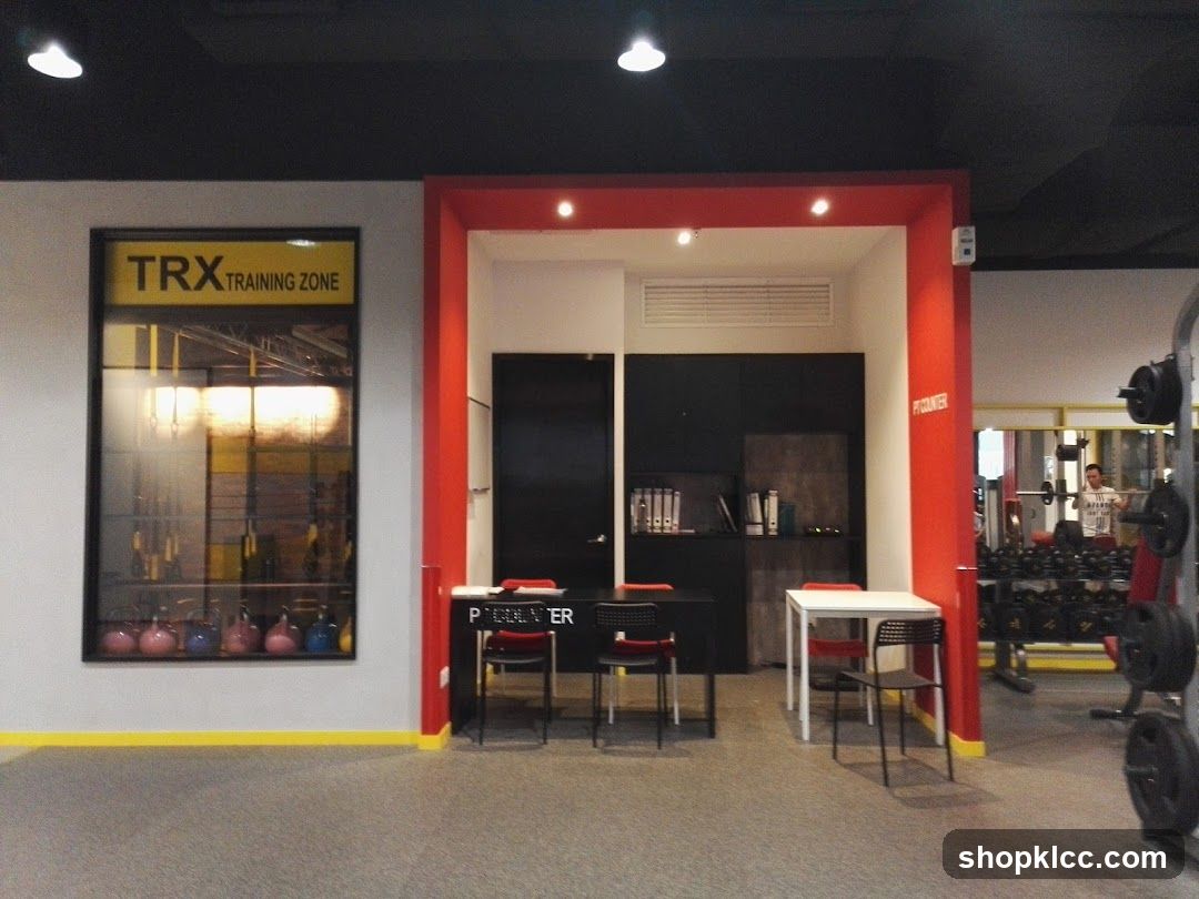Gym Interior with TRX Training Zone