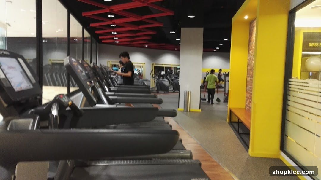 Gym Interior with Treadmills