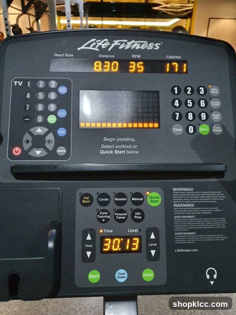 Exercise Machine Console