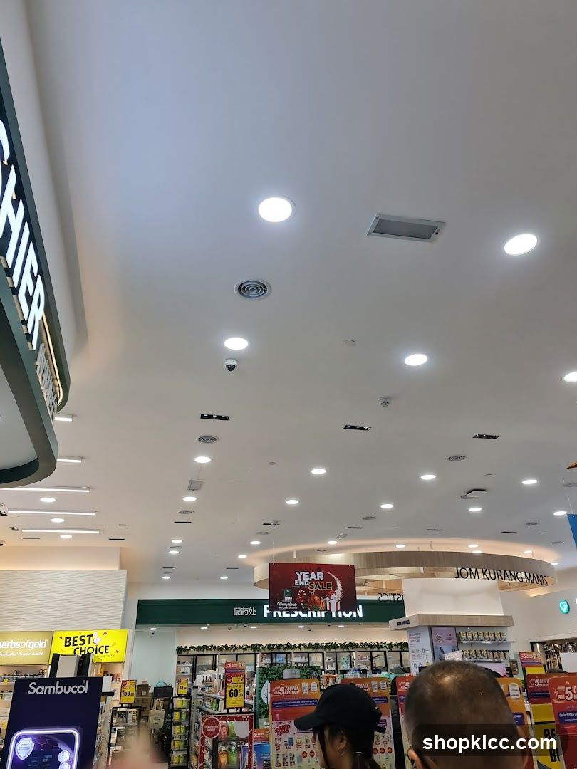 Pharmacy Interior with Sale Signage