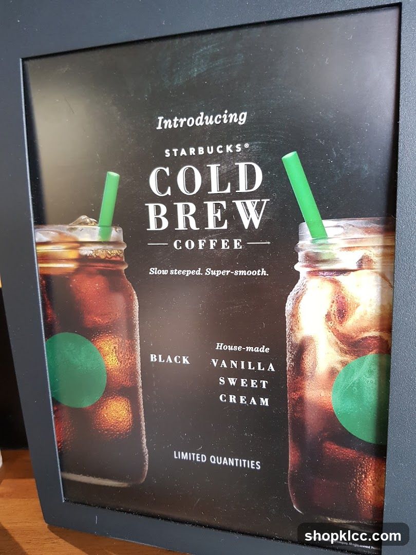 Starbucks Cold Brew Coffee Advertisement