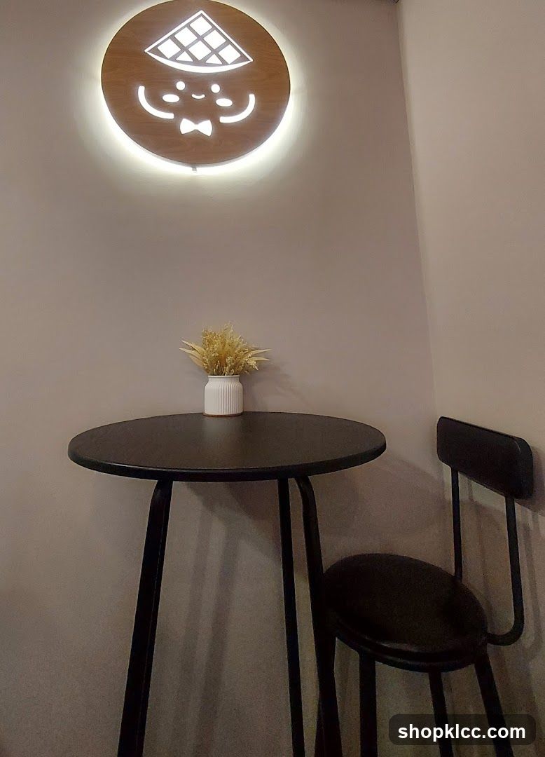 Cafe Interior with Logo