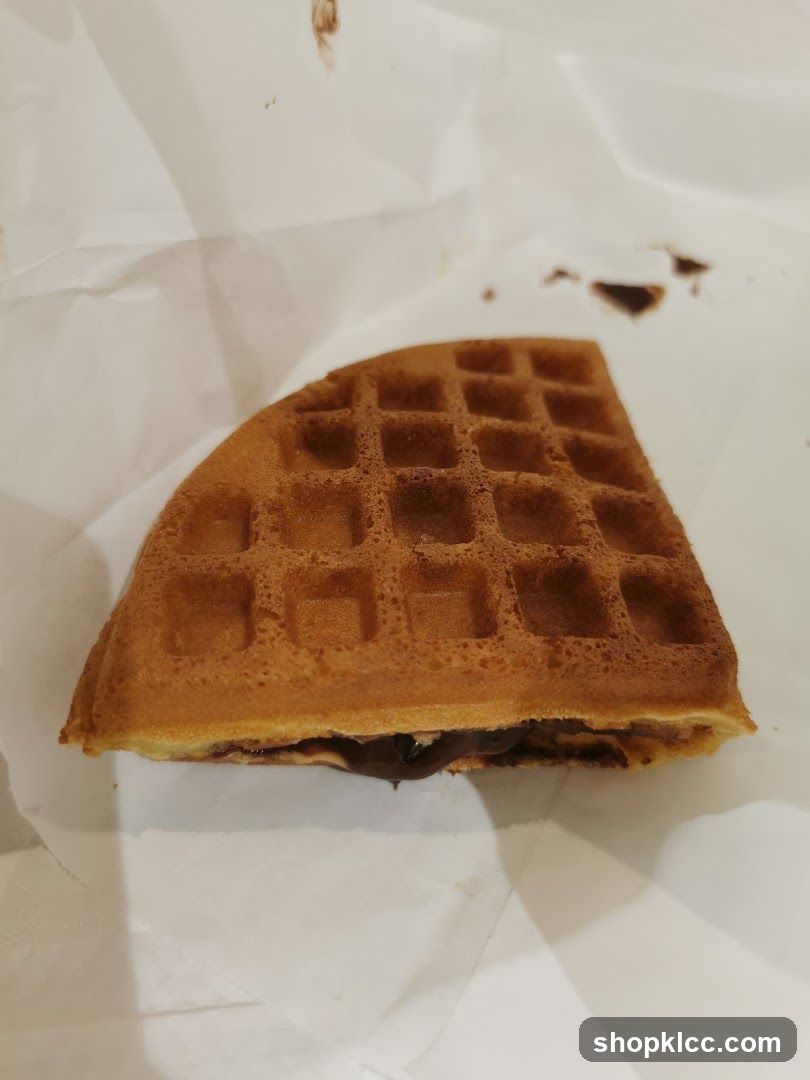 Waffle with Chocolate Filling