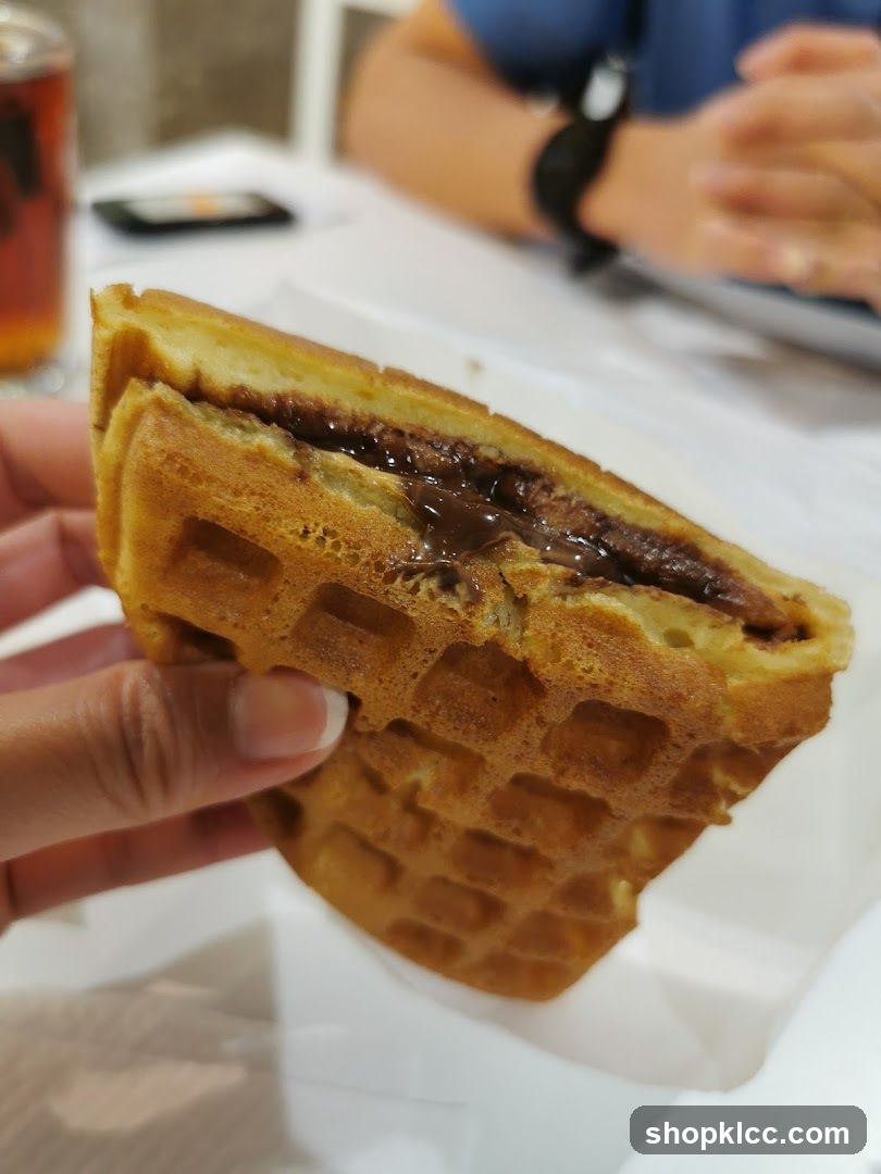 Waffle with Chocolate Filling
