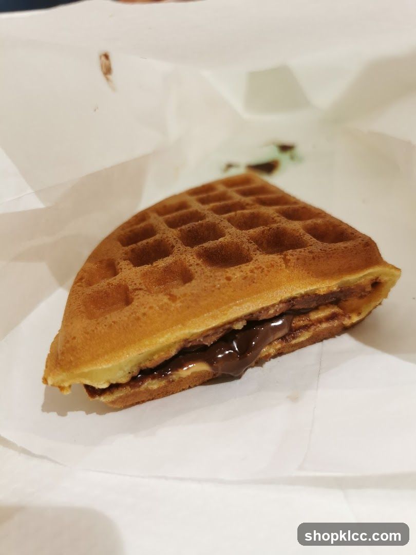 Waffle with Chocolate Filling
