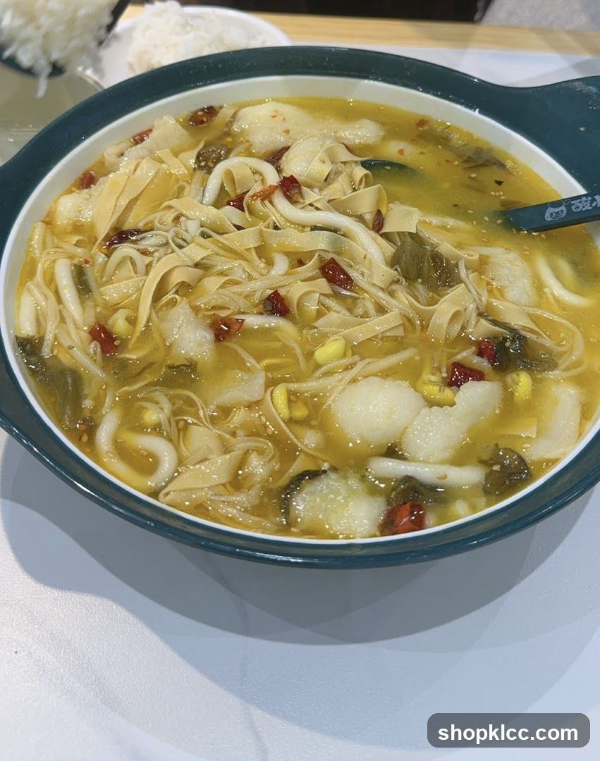 Fish Soup with Noodles and Tofu Skin