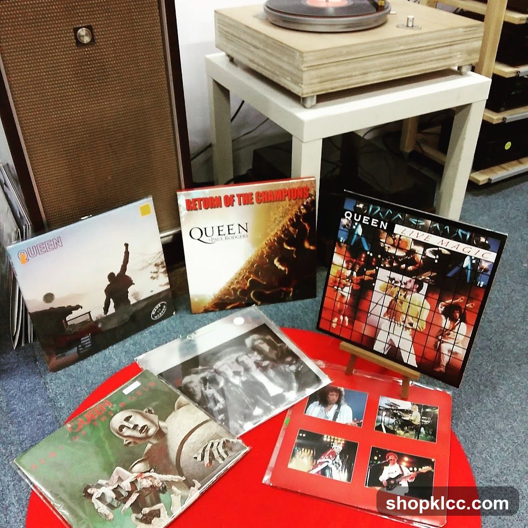 Queen Vinyl Records Display
