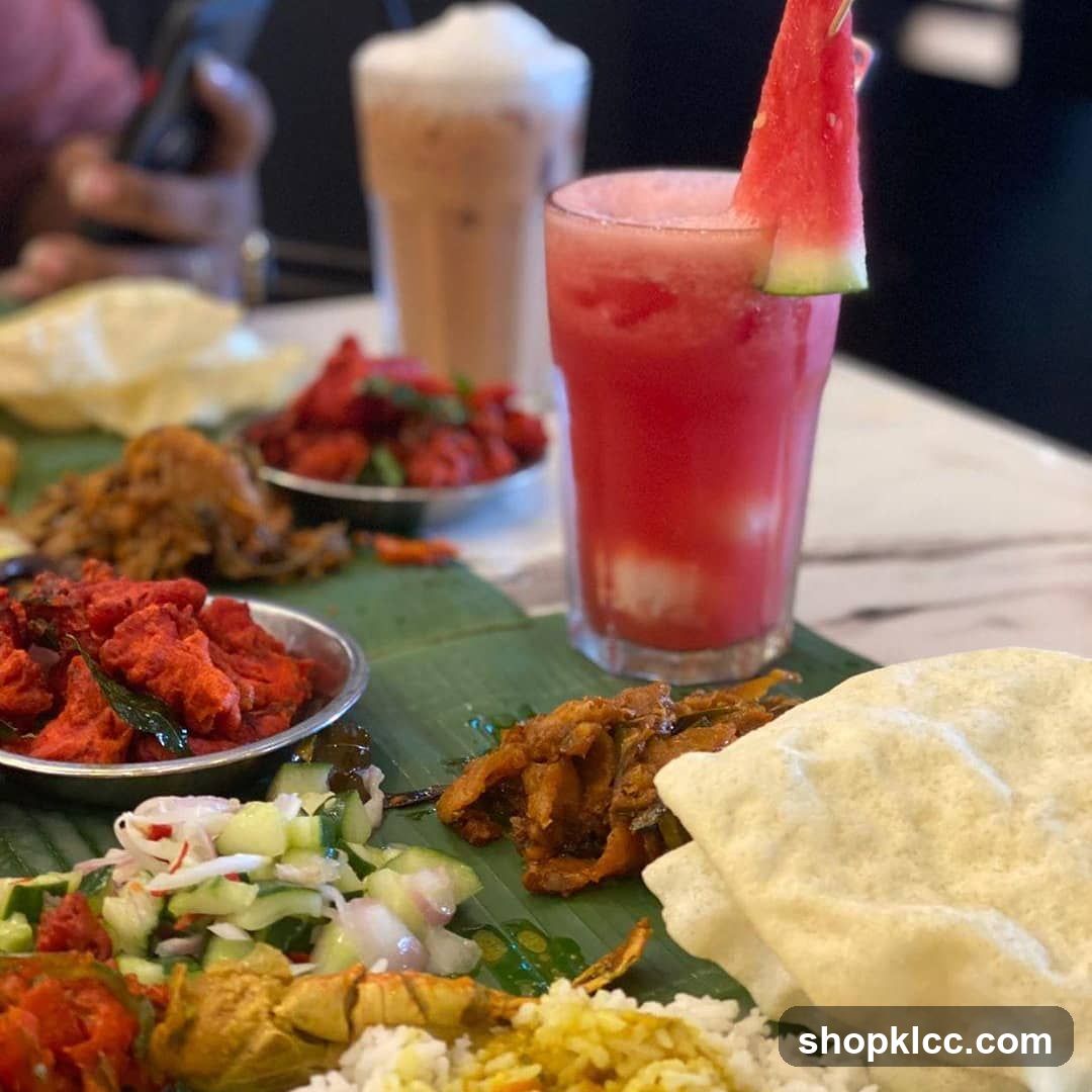 Indian Food Platter with Drinks