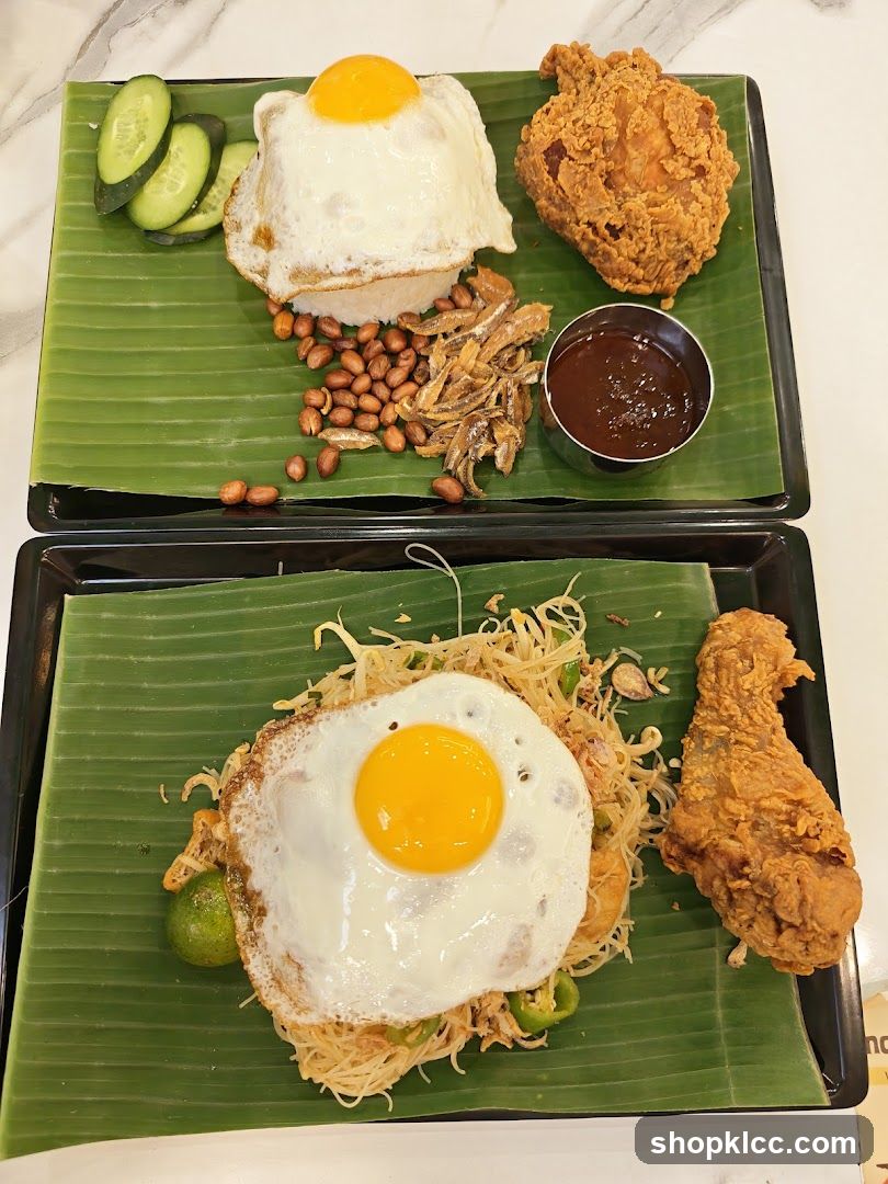 Two Plates of Food