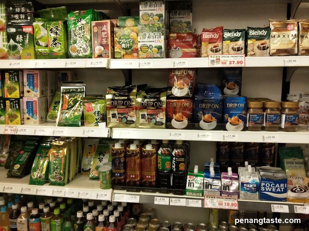 Assortment of Beverages and Snacks