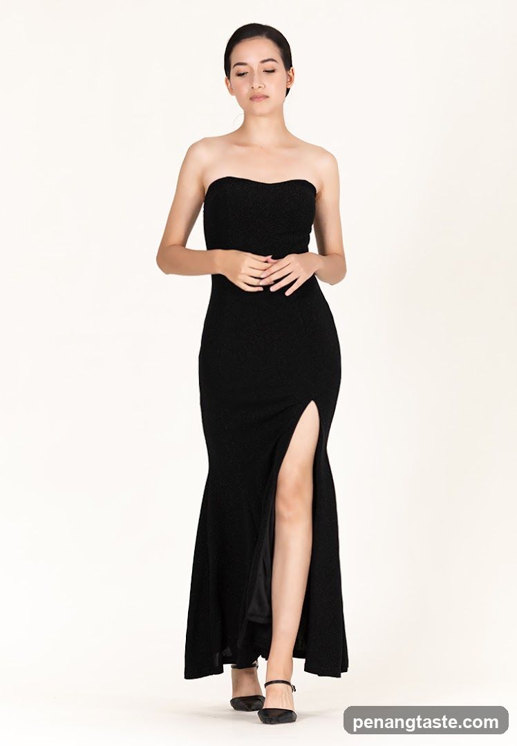 Woman in Black Gown