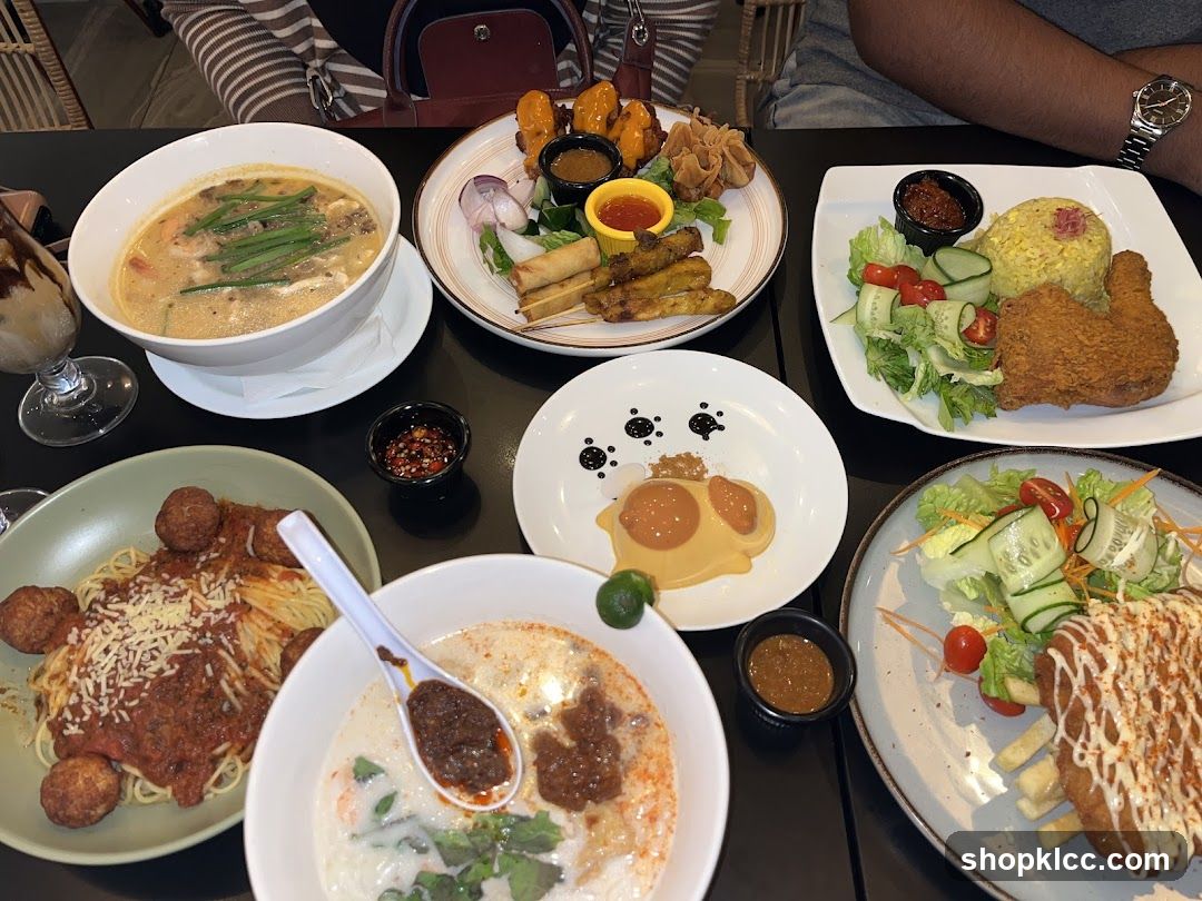 Assortment of Dishes on a Table