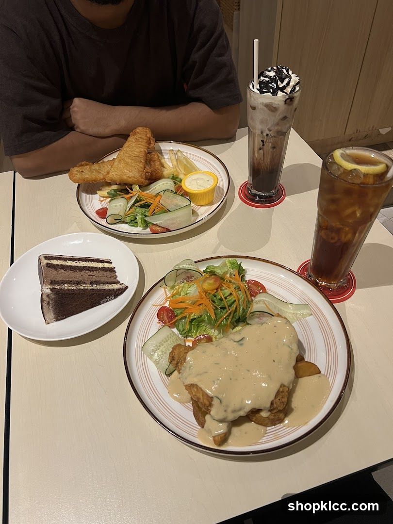 Diners Enjoying Meals