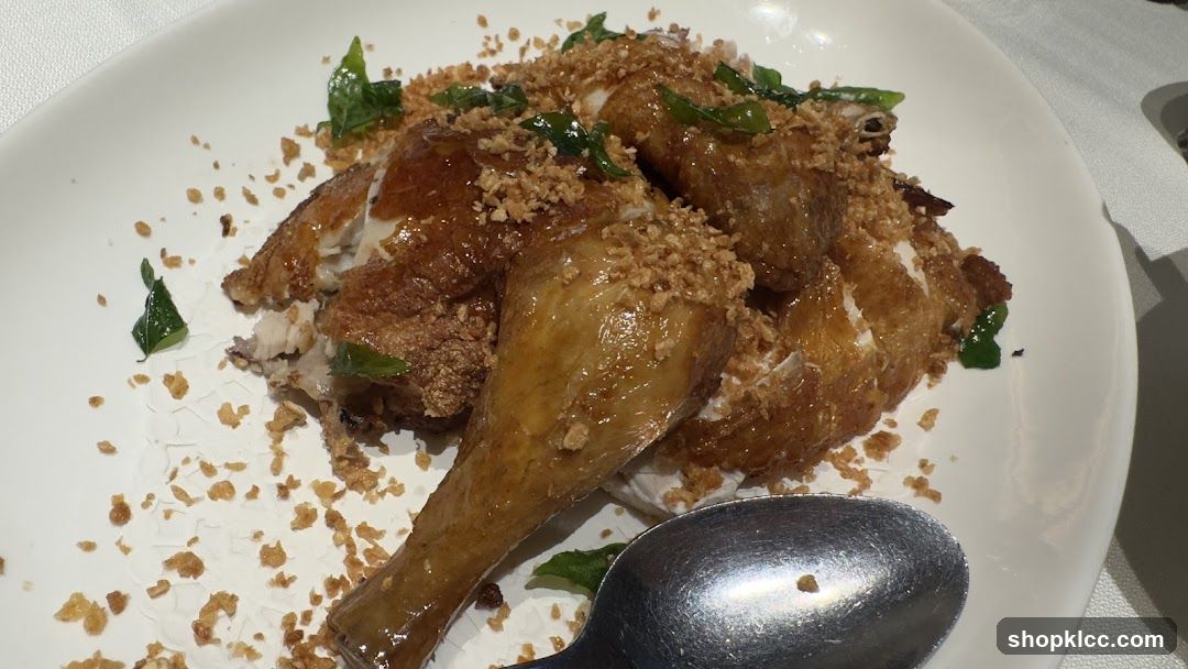 Crispy Fried Chicken with Garlic and Herbs