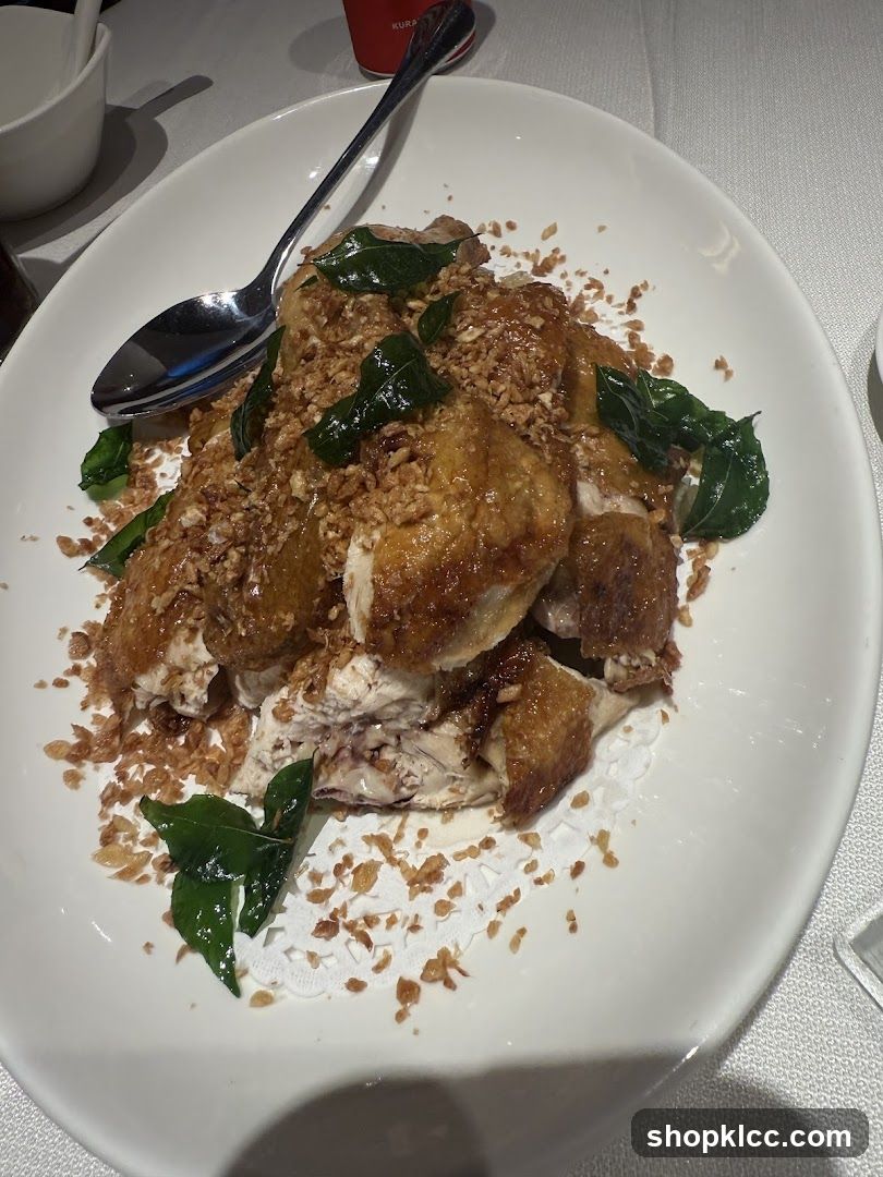 Crispy Fried Chicken with Garlic and Herbs
