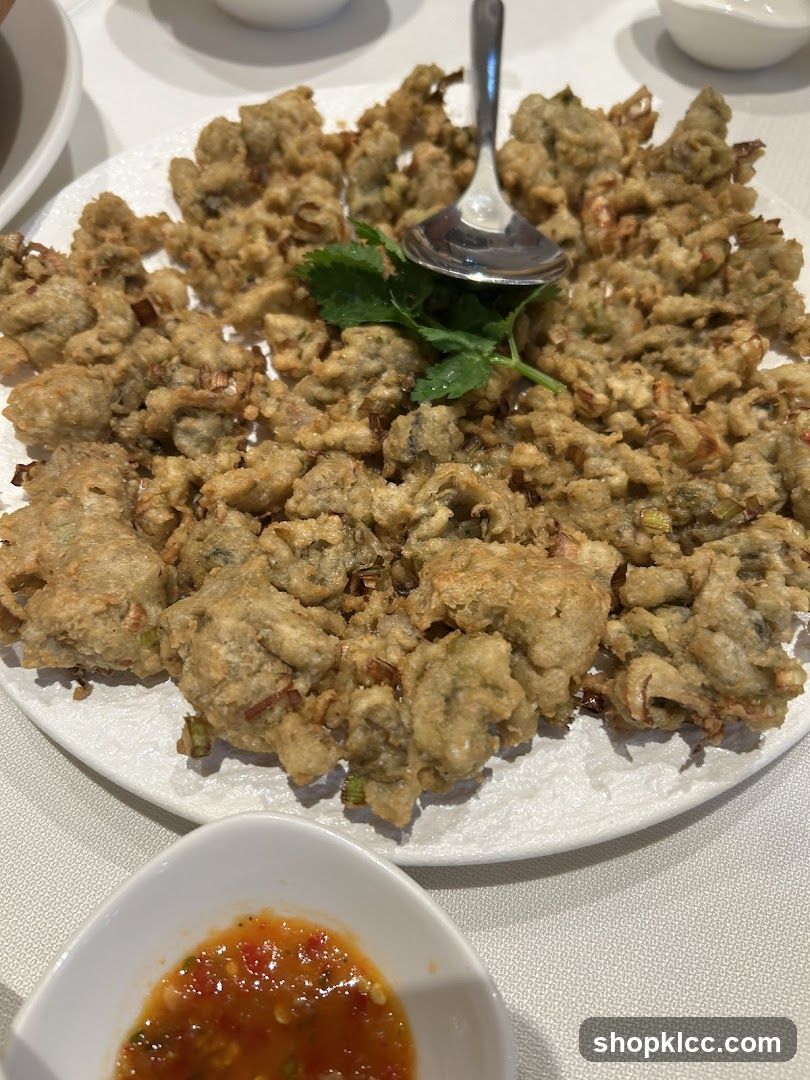 Fried Oysters with Dipping Sauce