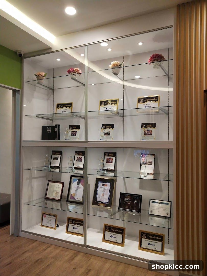 Display Case with Awards and Decorations