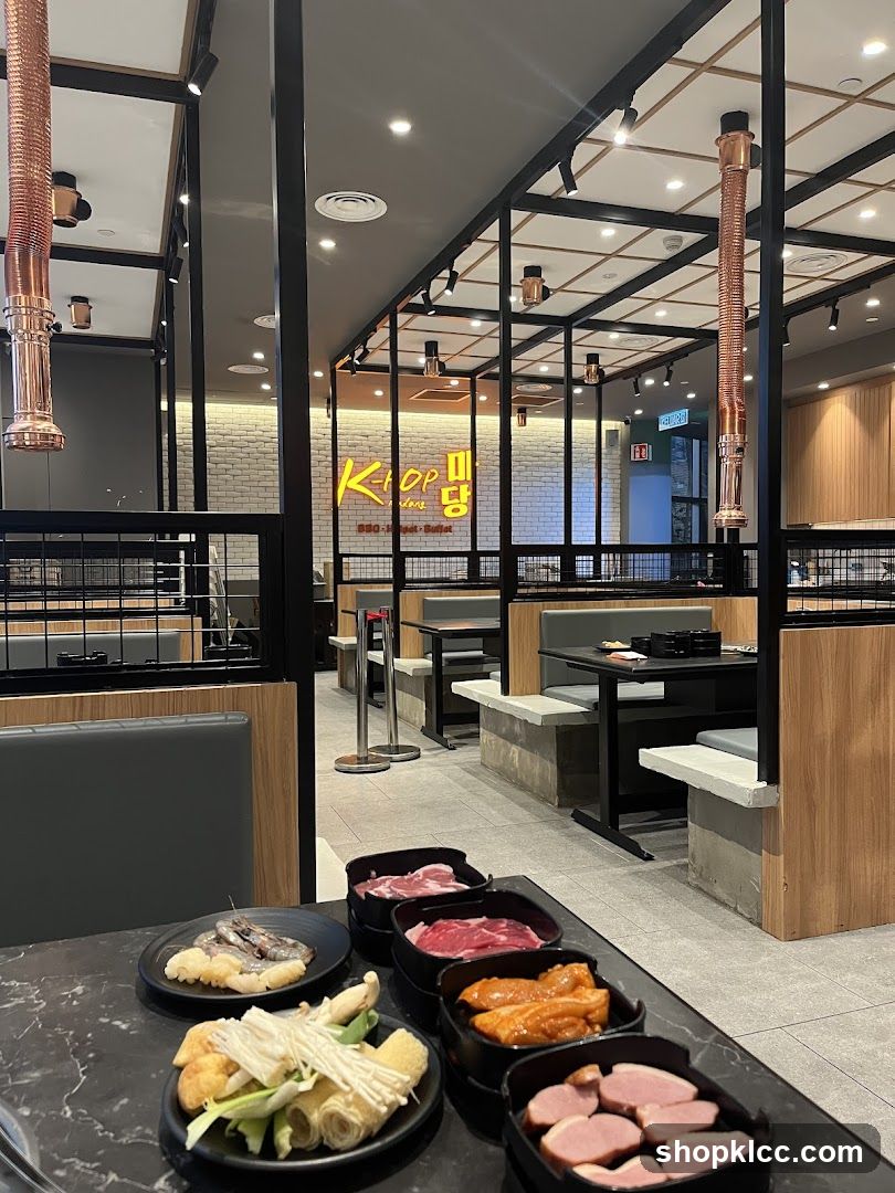 Korean BBQ Restaurant Interior
