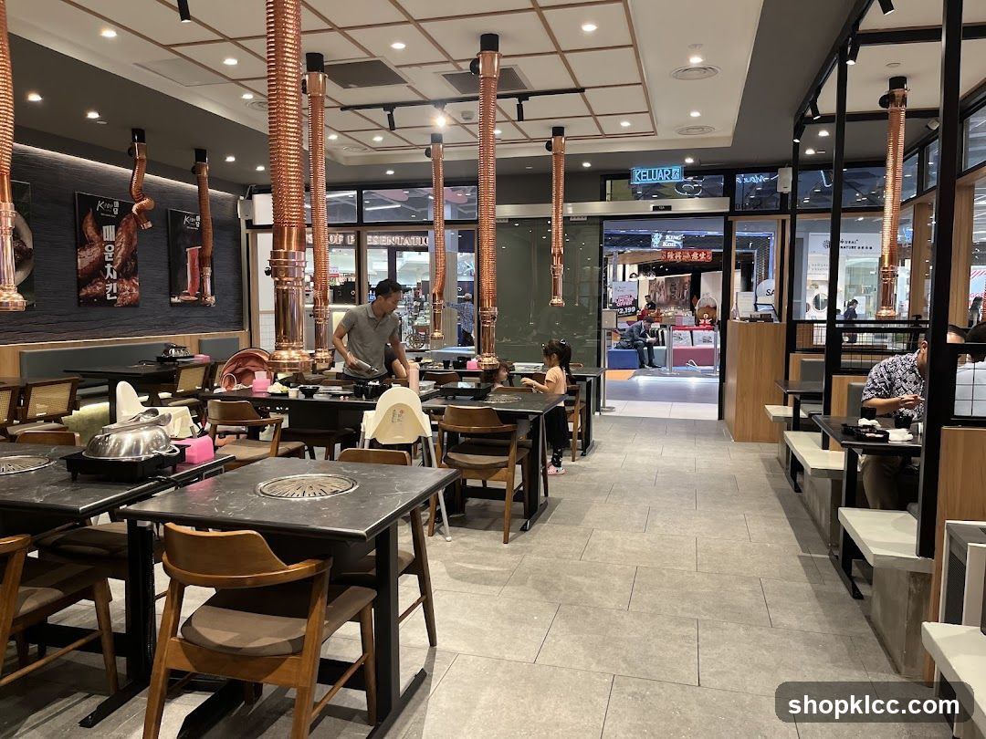 Korean BBQ Restaurant Interior