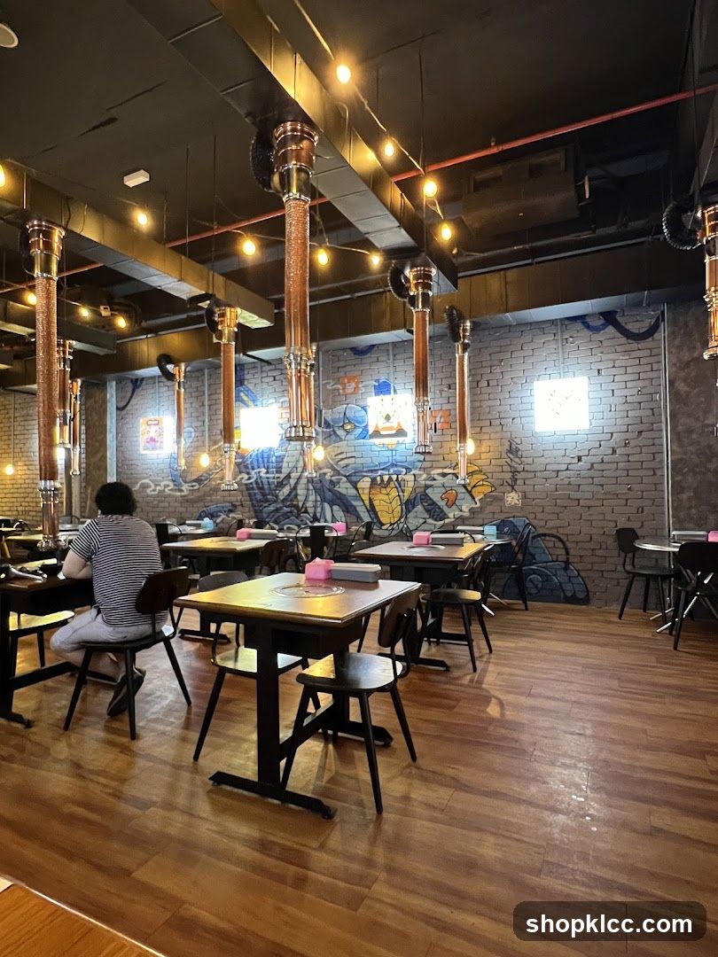 Restaurant Interior with Grills