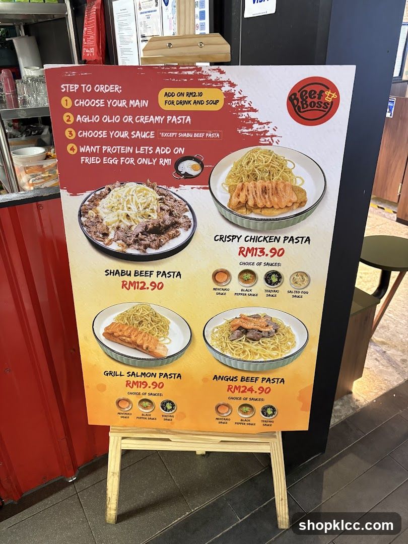 Beef Boss Menu