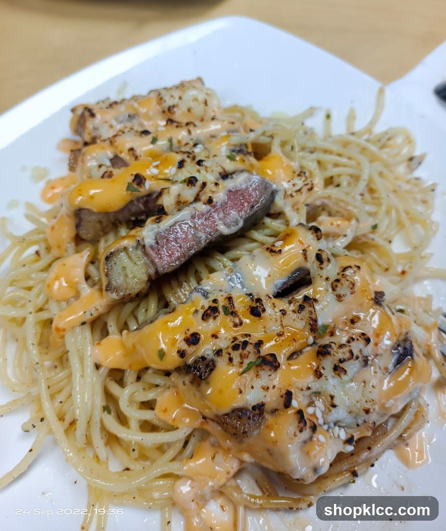 Steak and Spaghetti