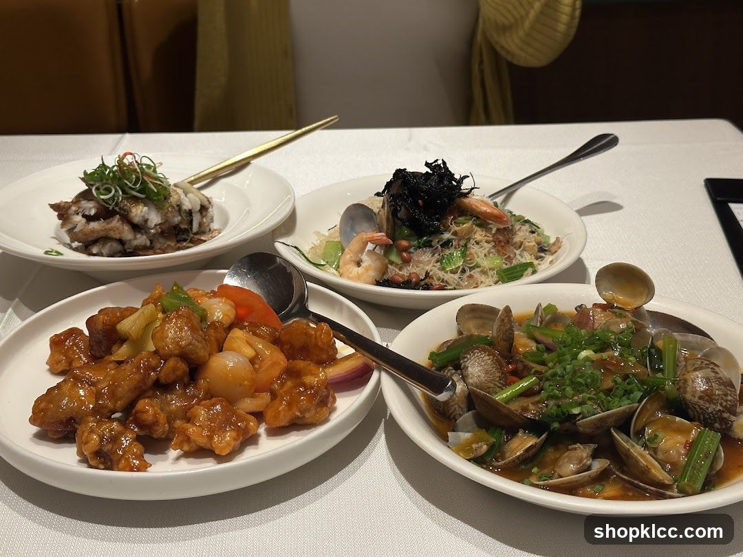 Four Dishes on a Table
