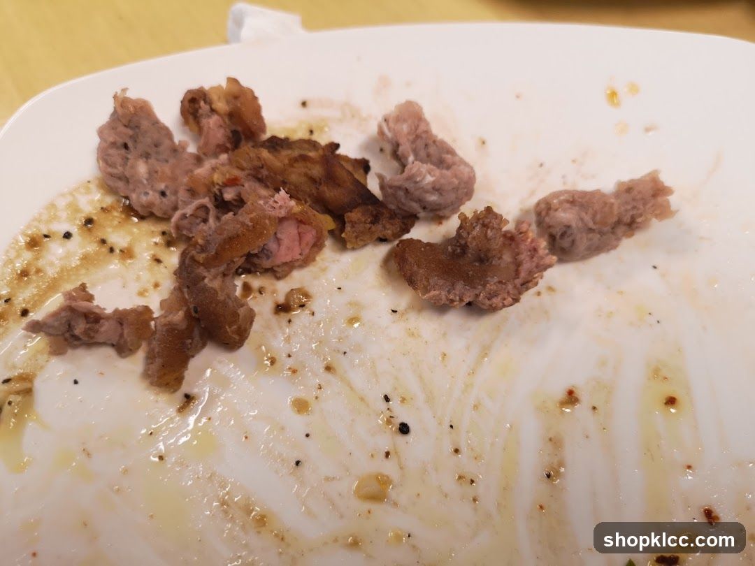 Leftover Meat on Plate
