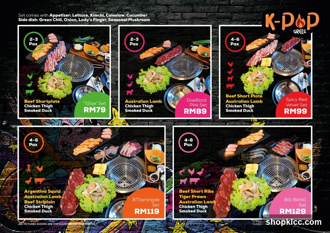 K-POP GRILLE Menu